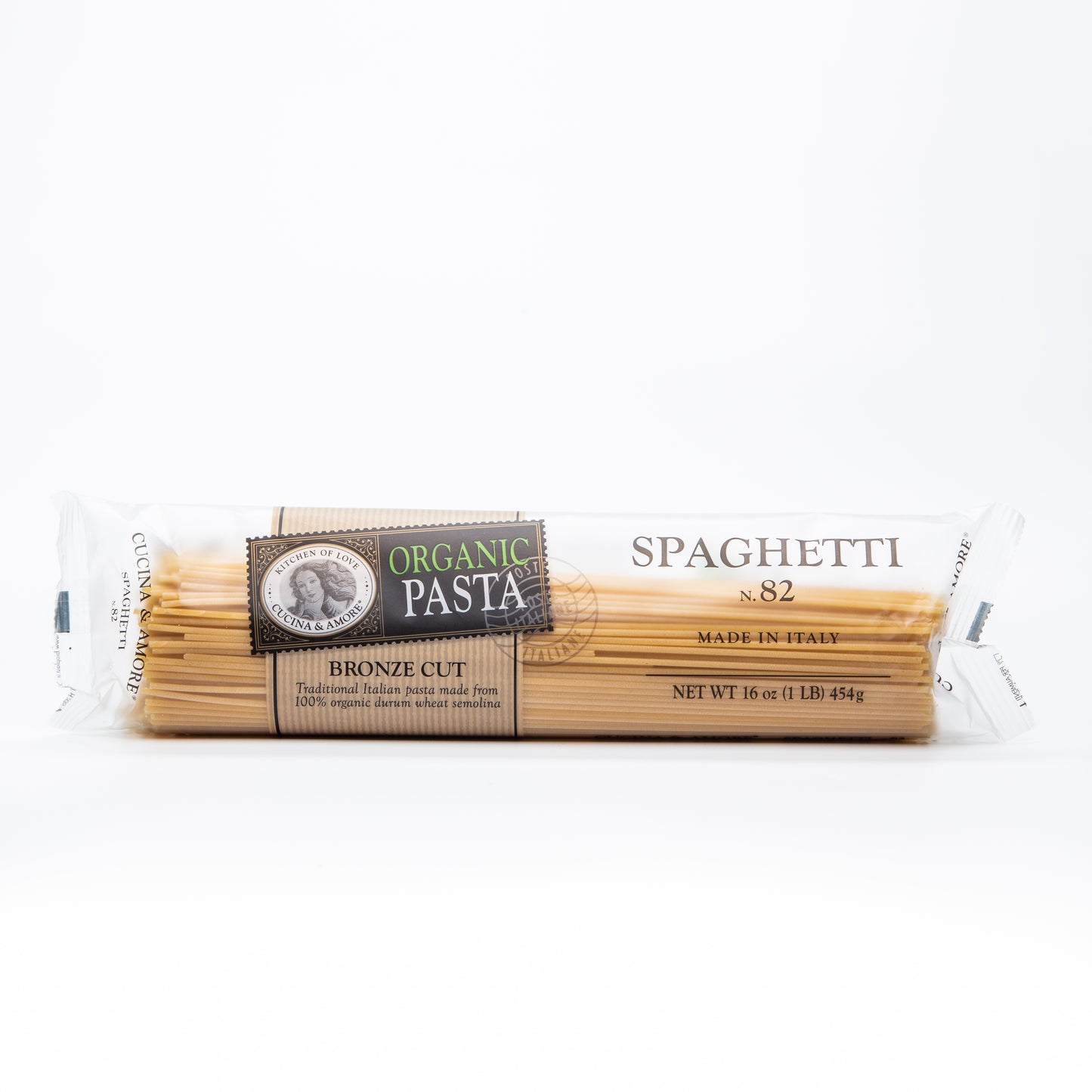 Cucina & Amore Organic Bronze-Cut Spaghetti Pasta 454g