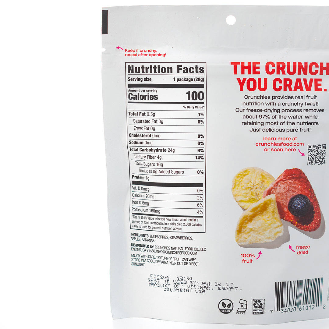 Crunchies Freeze Dried Mixed Fruits 28g