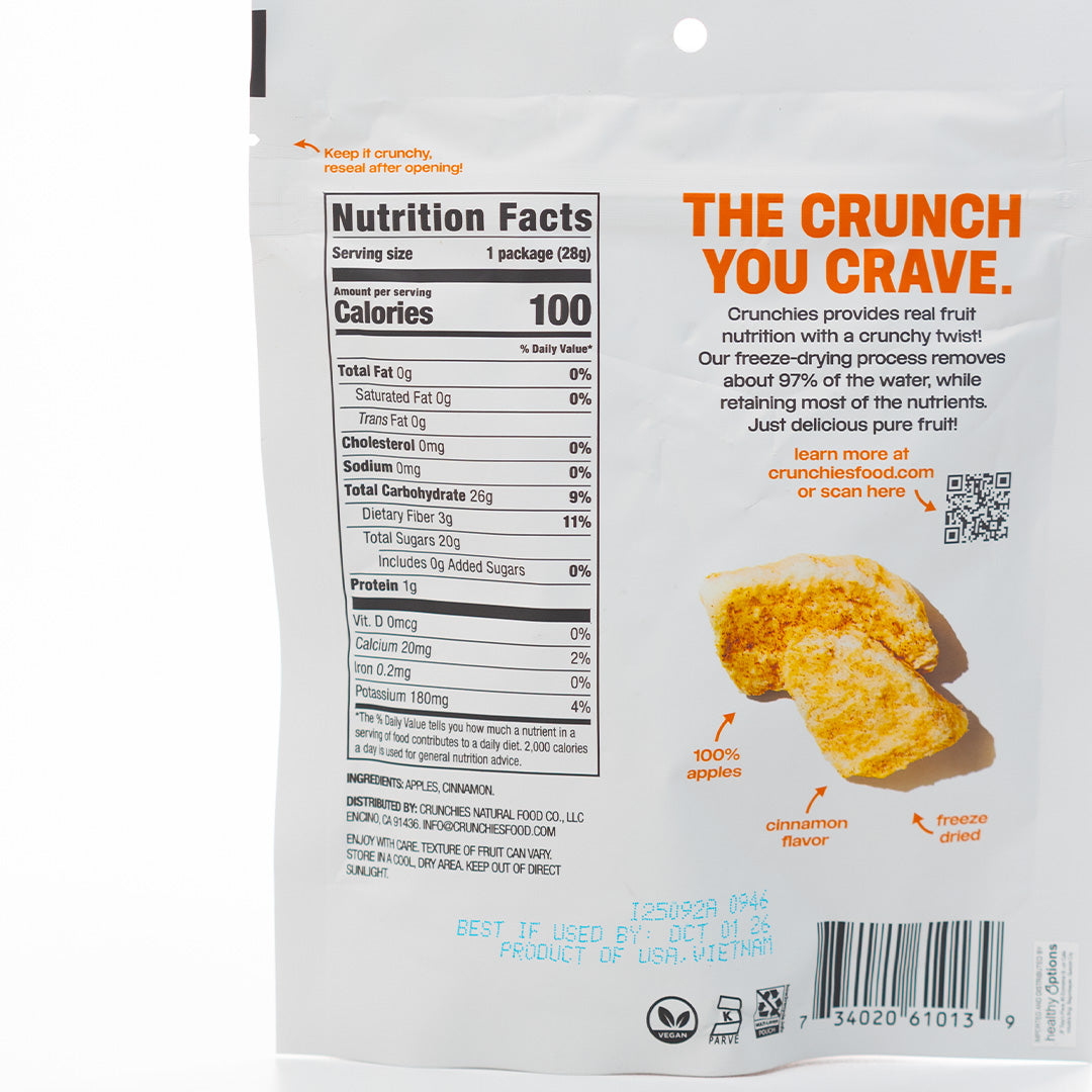 Crunchies Freeze-Dried Cinnamon Apple 28g