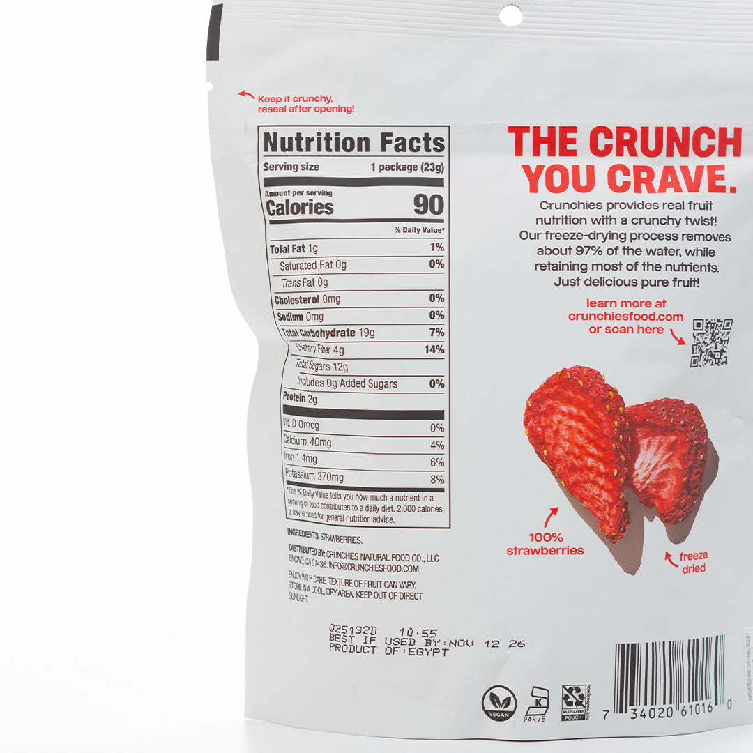 Crunchies Freeze Dried Strawberries 23g