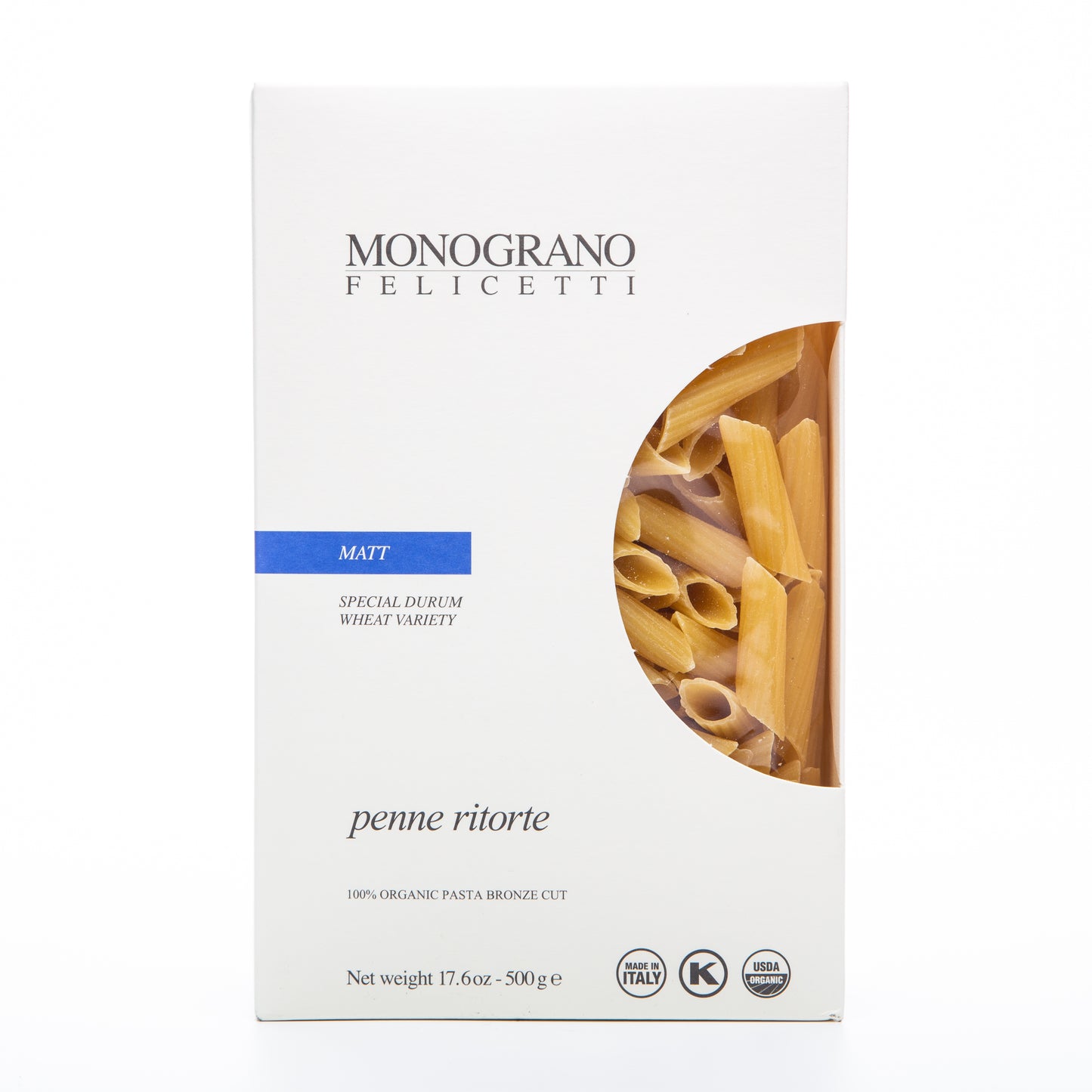 Monograno Pasta Penne Ritorte 500g