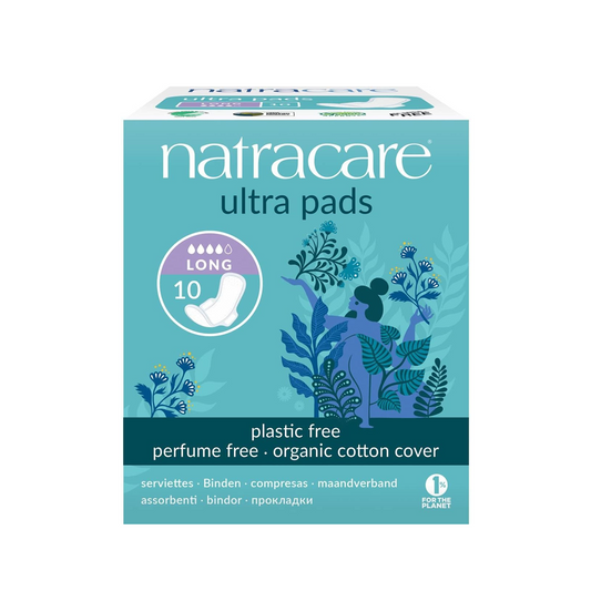 Natracare Ultra Pads Long with Wings 10ct