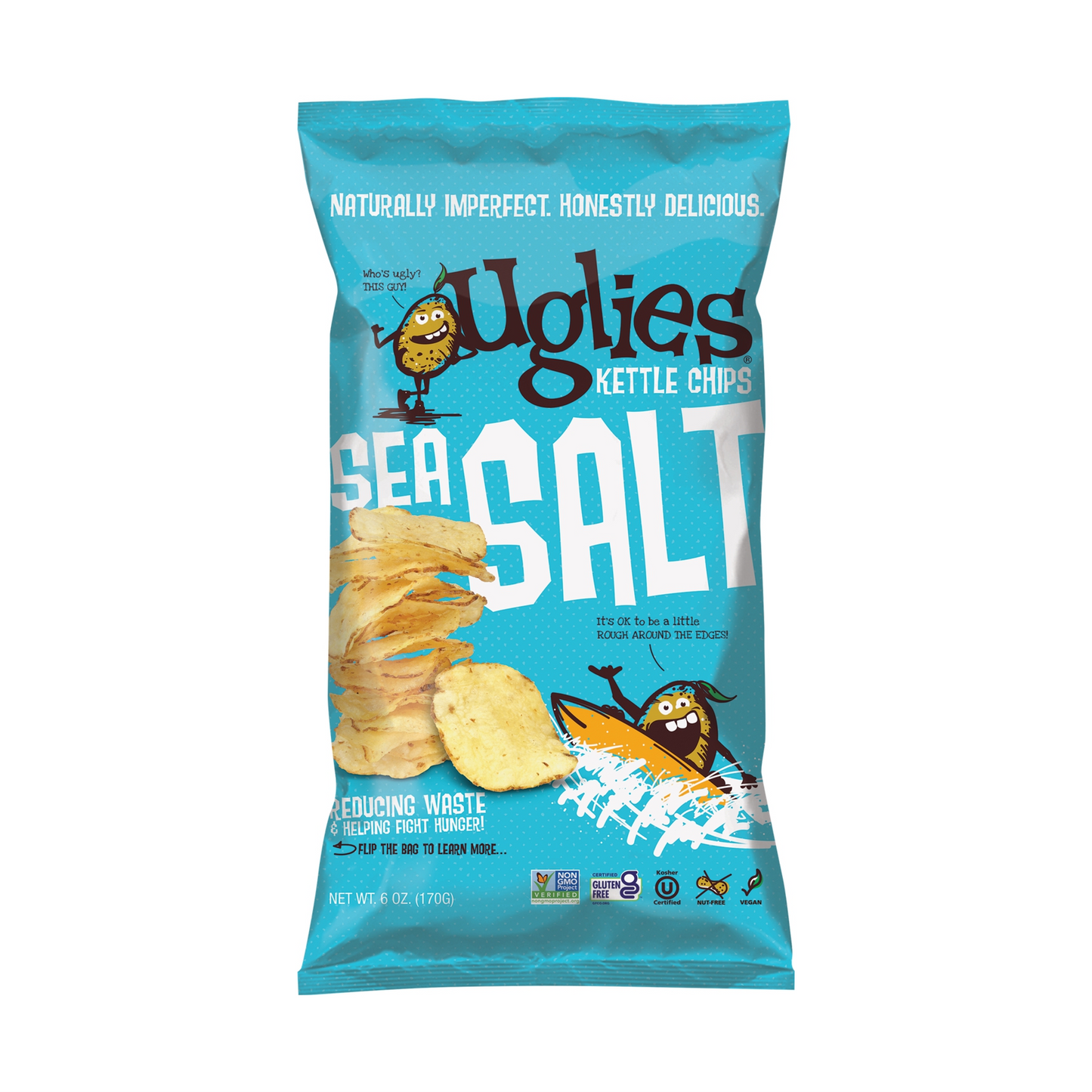 Uglies Original Sea Salt Kettle Cooked Potato Chips 170g