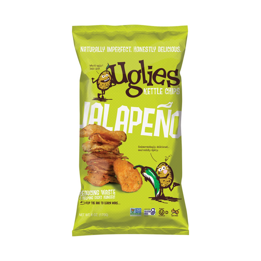 Uglies Jalapeno Kettle Cooked Potato Chips 170g
