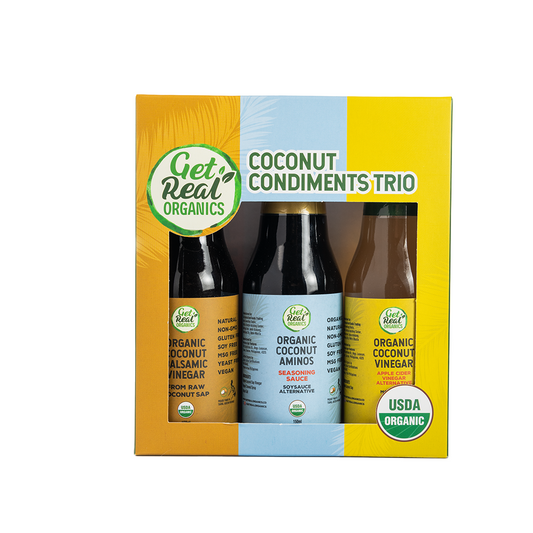 Get Real Organics Coconut Condiments Trio 3 x 150mL