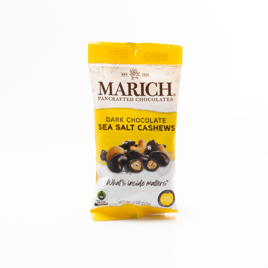 Marich Premium Dark Chocolate Sea Salt Cashews 65g