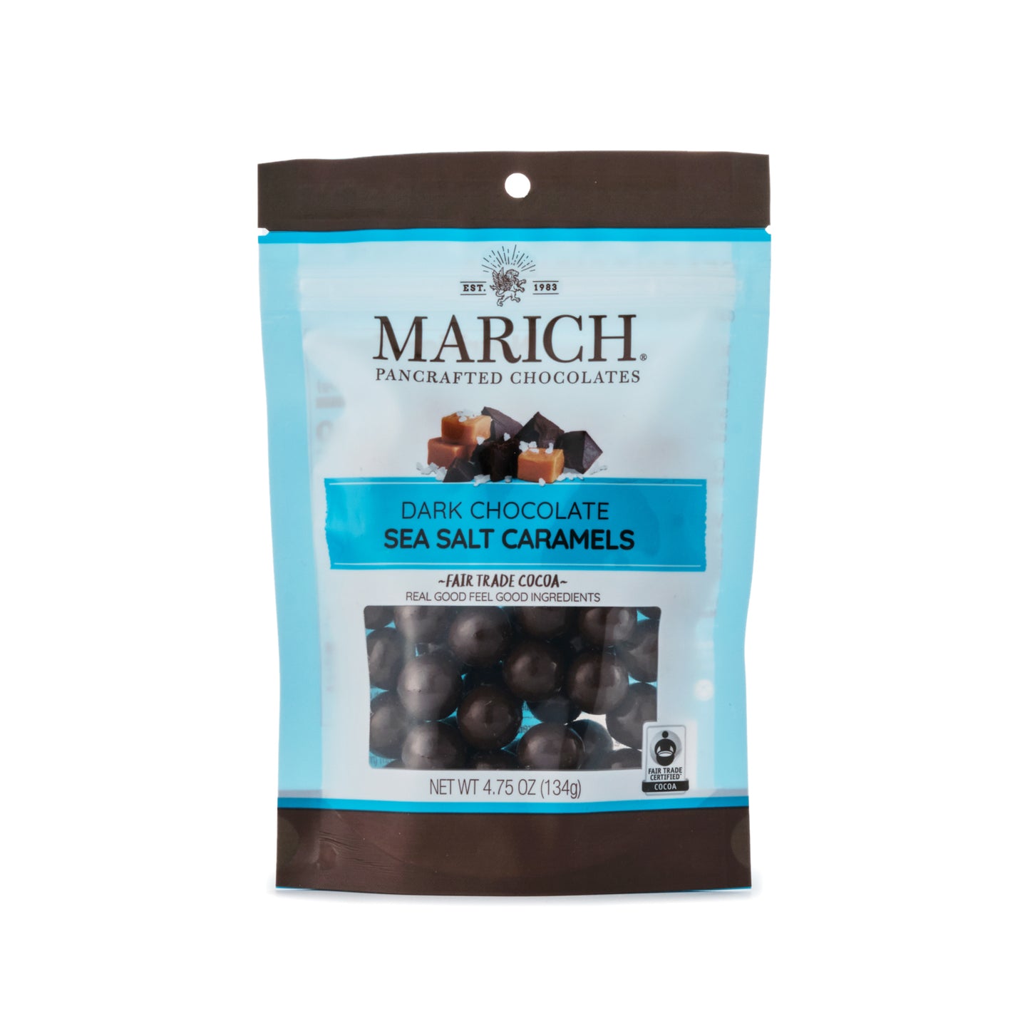Marich Dark Chocolate Sea Salt Caramels 134g