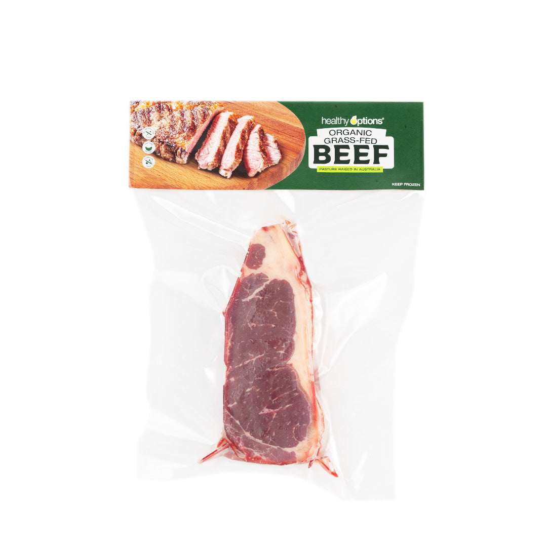 Frozen Healthy Options Beef Striploin Steak 450g