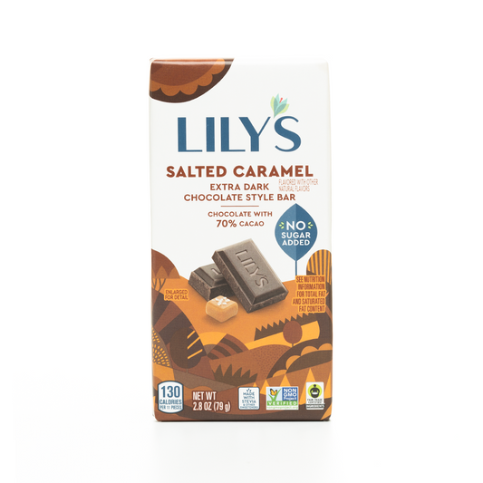 Lily's Salted Caramel Extra Dark Chocolate Style Bar - 70% Cacao 79g