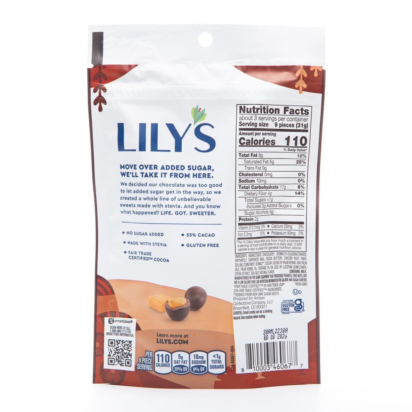 Lily's Dark Chocolate Style Covered Caramels 99g