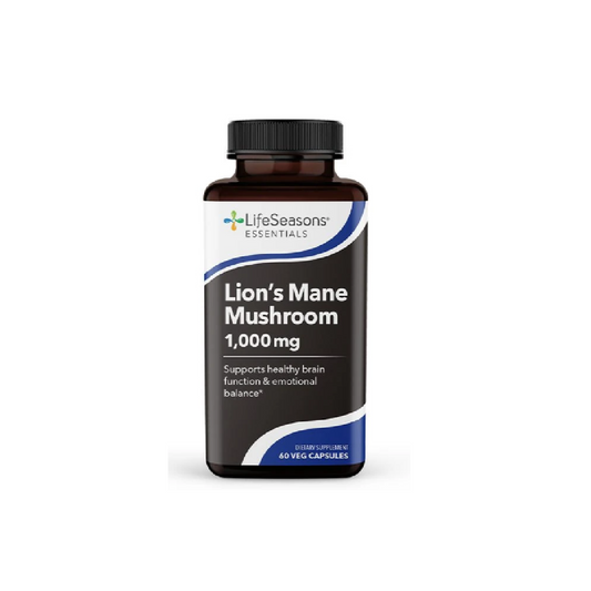 Life Seasons Lion's Mane Mushroom 1000mg 60 Capsules