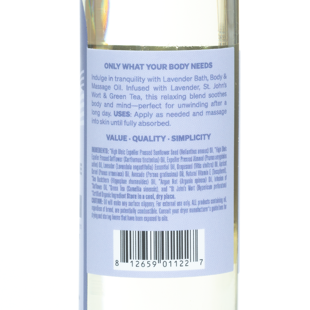 Soothing Touch Lavender Massage Oil 118ml