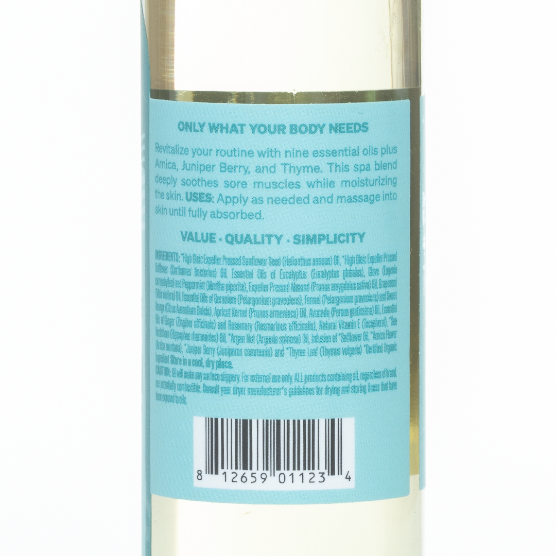 Soothing Touch Peppermint Rosemary Massage Oil 118ml