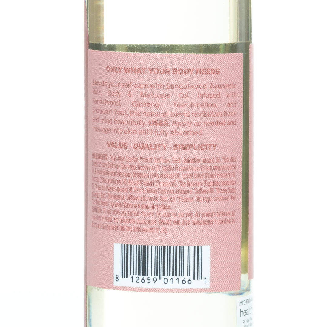 Soothing Touch Sandalwood Massage Oil 118ml