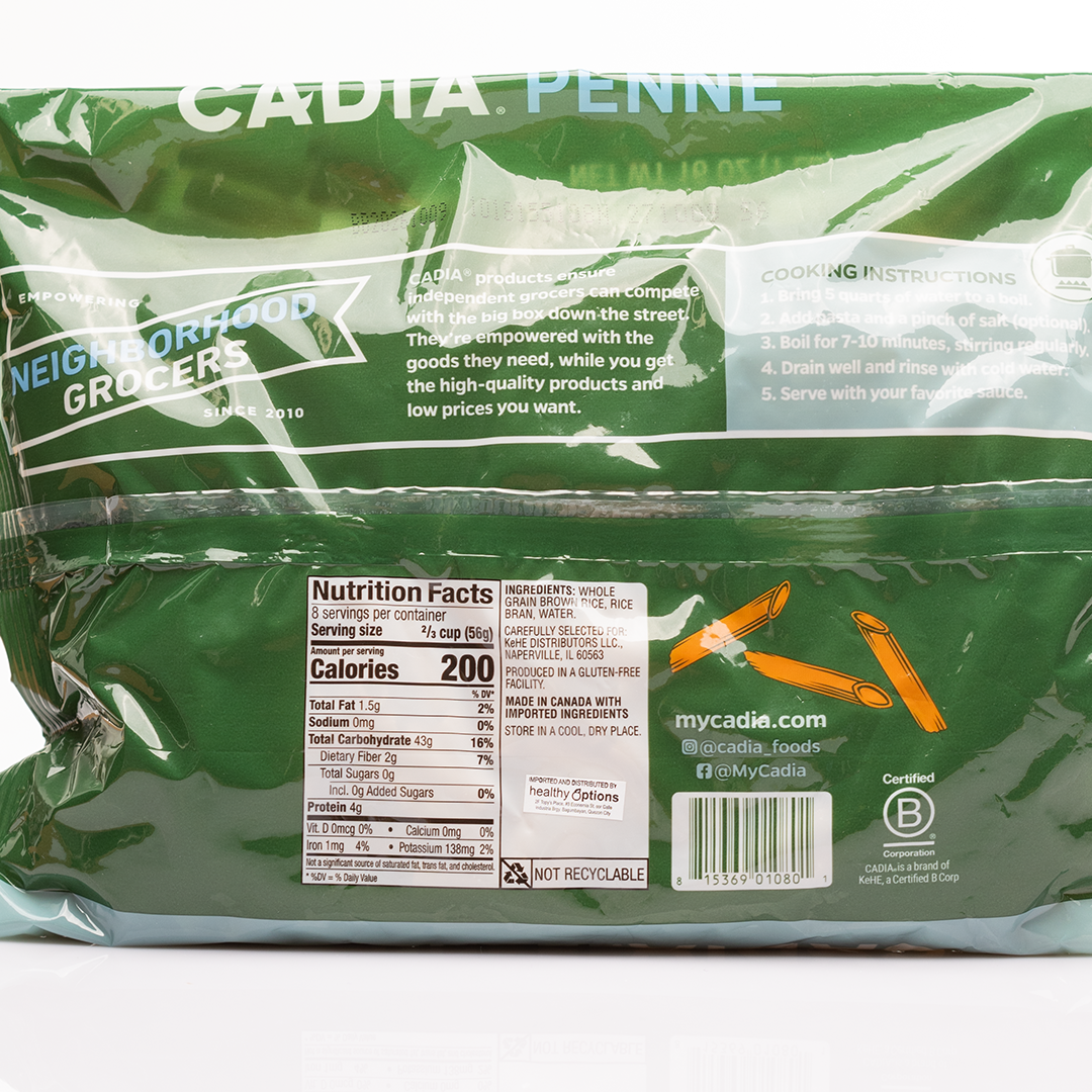 Cadia Brown Rice Penne 454g