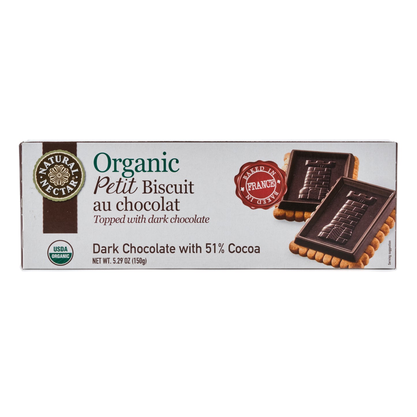 Natural Nectar Petit Biscuit Dark Chocolate with 51% Cocoa Cookies 150g