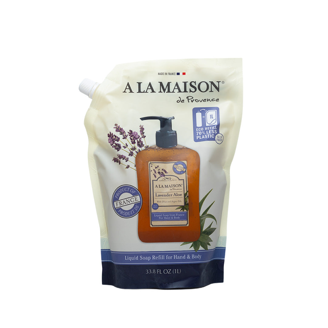 A La Maison Lavender Aloe Liquid Soap Refill Pouch 1L