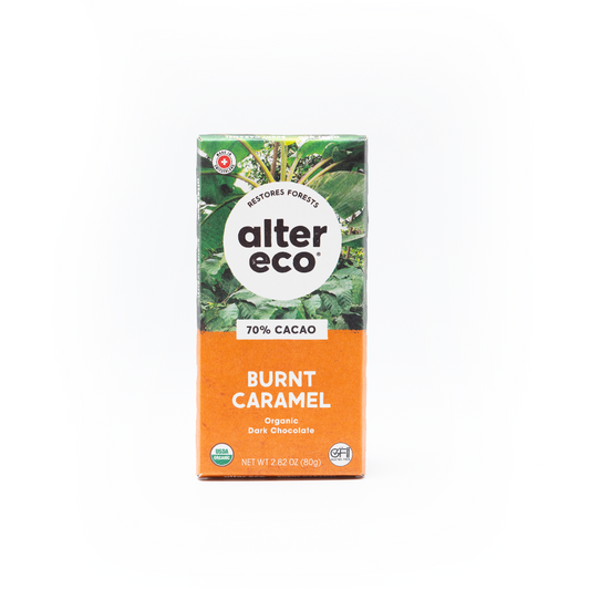 Altereco Deep Dark Salted Burnt Caramel Organic Chocolate 70% Cocoa 80g