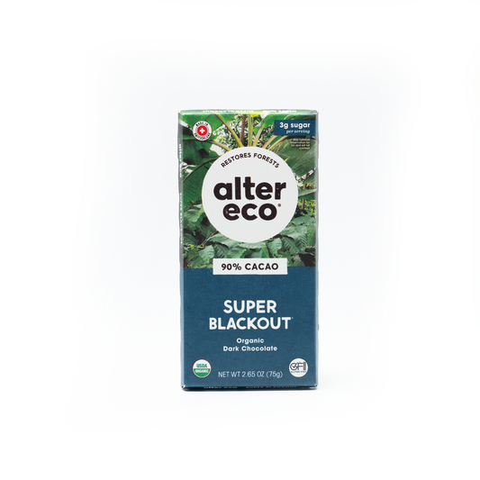 Altereco Super Blackout Organic Dark Chocolate 90% Cocoa 75g