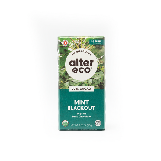 Altereco Deep Dark Crisp Mint Organic Chocolate 90% Cocoa 75g
