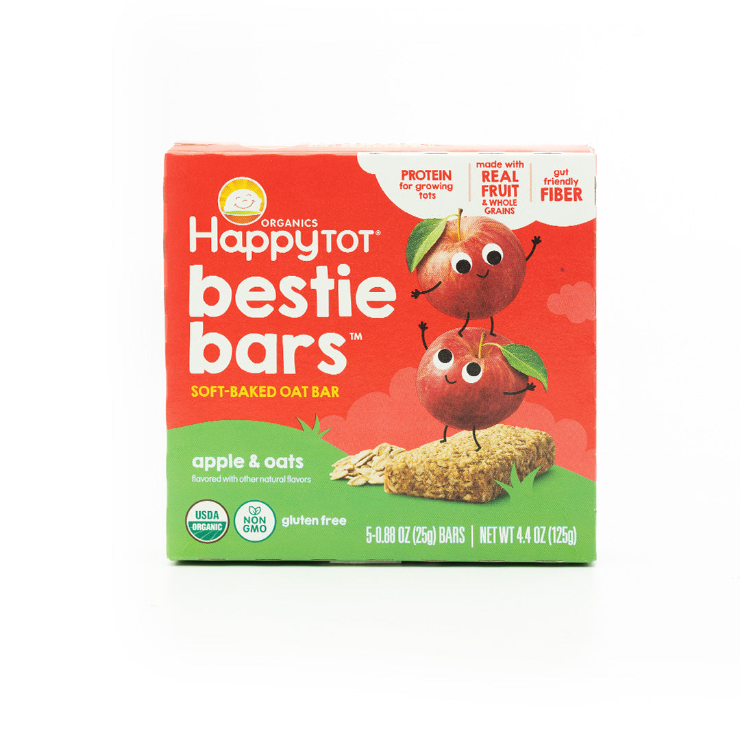 Happy Tot Fiber & Protein Organic Apples & Spinach Oat Bar 125g