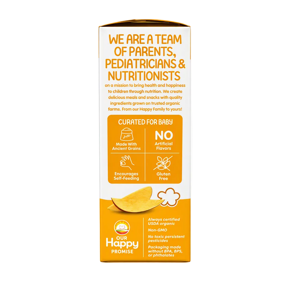 Happy Baby Organic Teether Crackers Mango & Pumpkin 48g