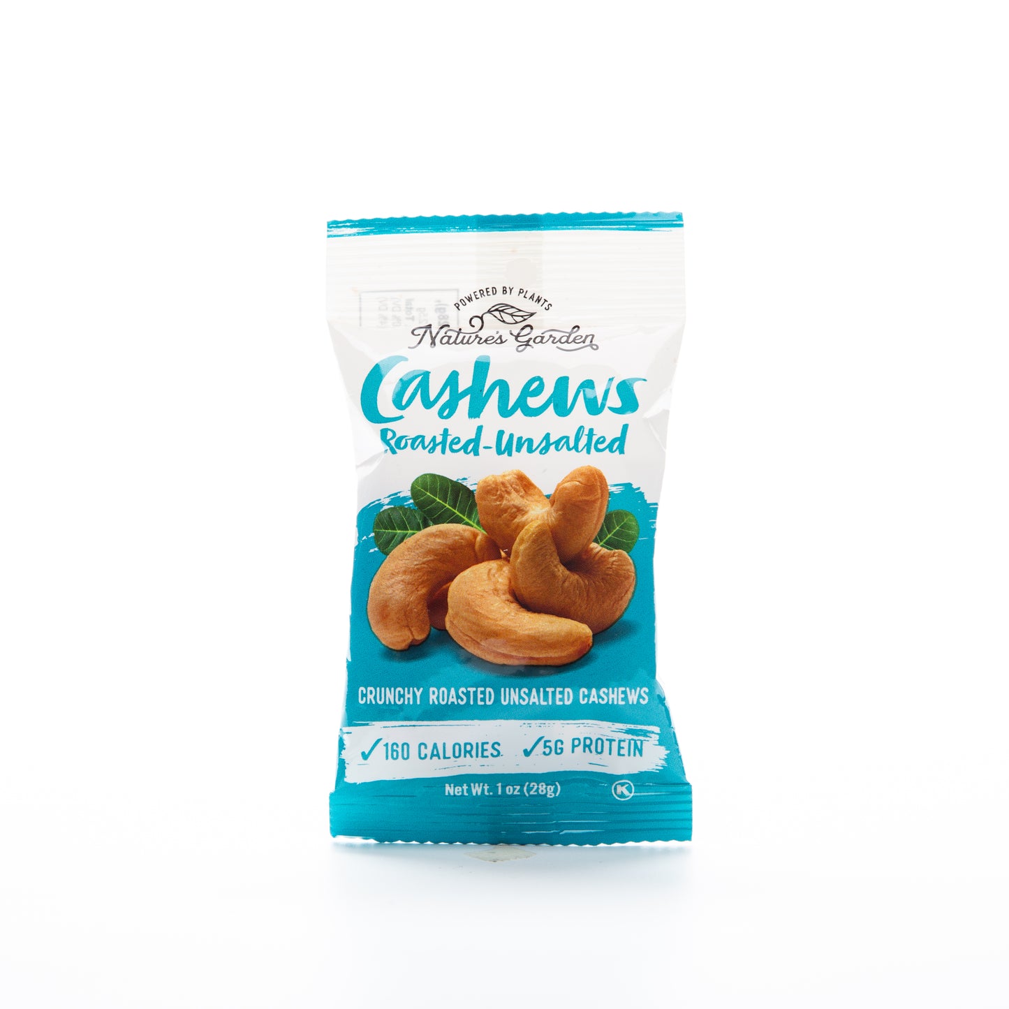 Nature's Garden Unsalted Roasted Cashews 28g