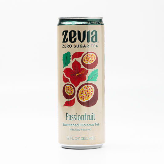 Zevia Hibiscus Tea Passionfruit 355ml
