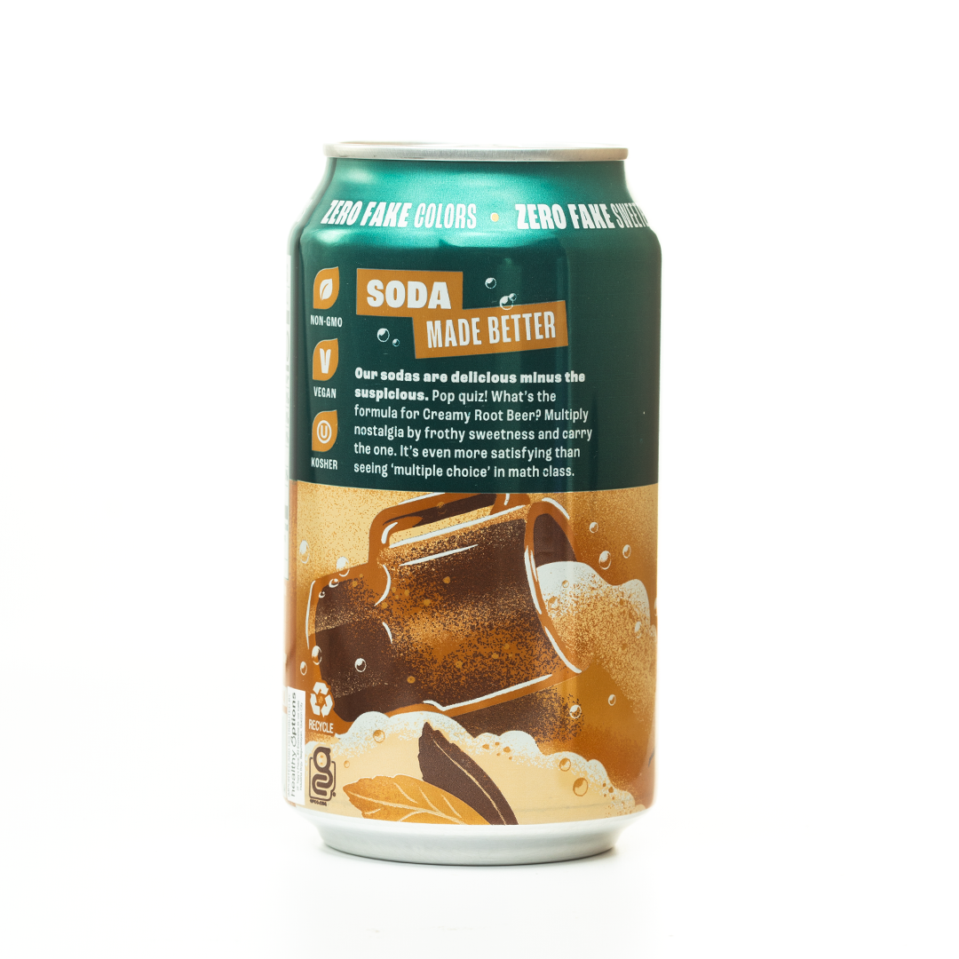 Zevia Creamy Root Beer Soda 355ml