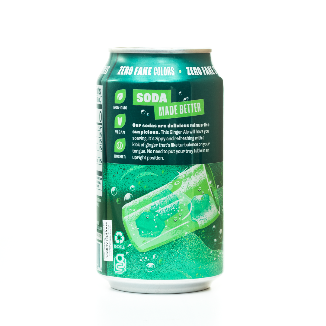 Zevia Ginger Ale Soda 355ml