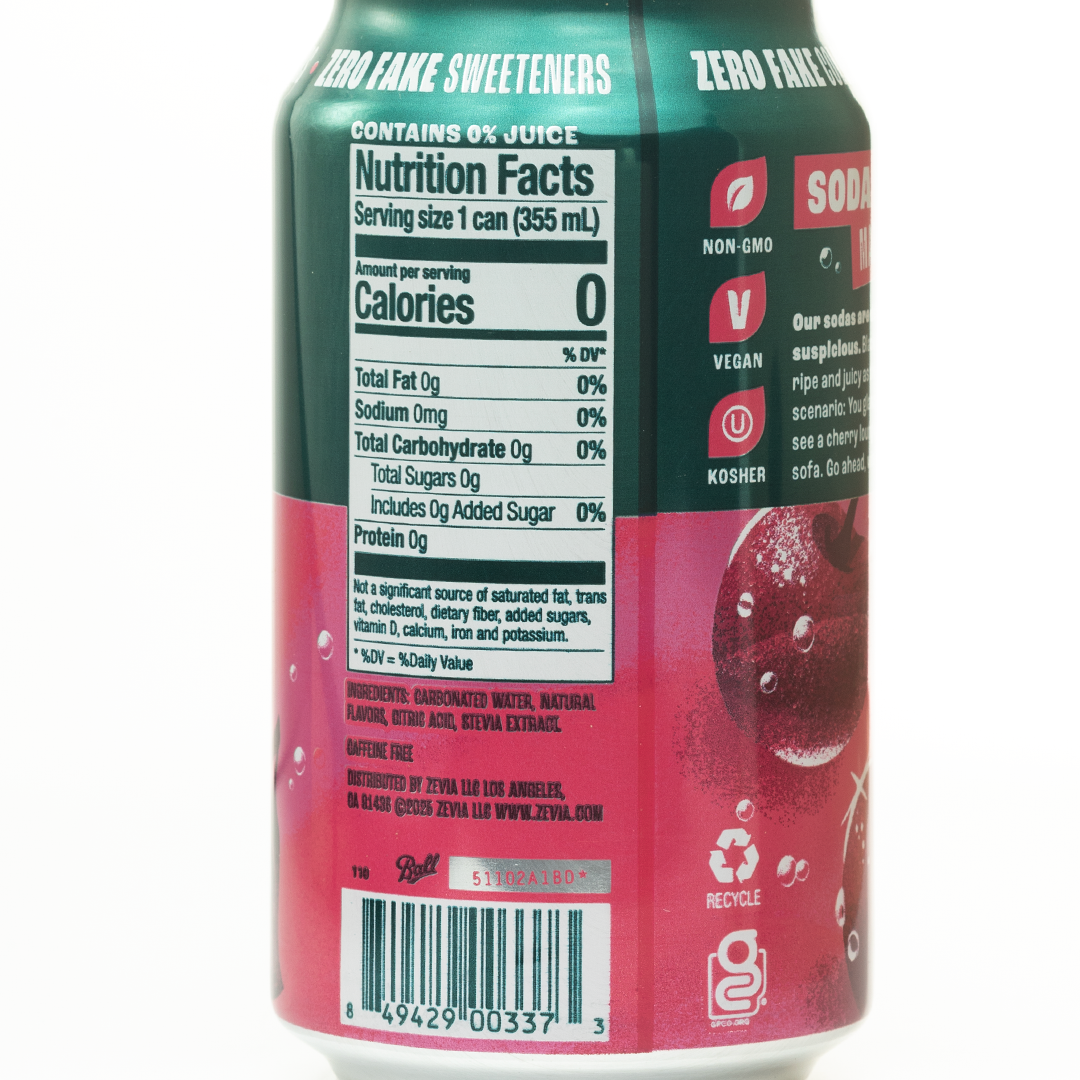 Zevia Black Cherry Soda 355ml