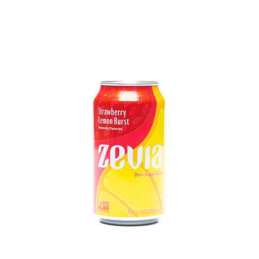 Zevia Strawberry Lemon Soda 355ml