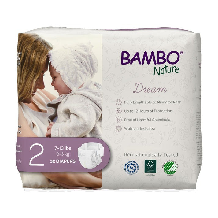 Bambo Nature Dream Diapers Size 2 3-6kg 32ct
