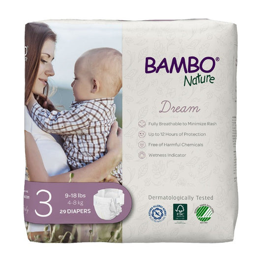 Bambo Nature Dream Diapers Size 3 4-8kg  29ct