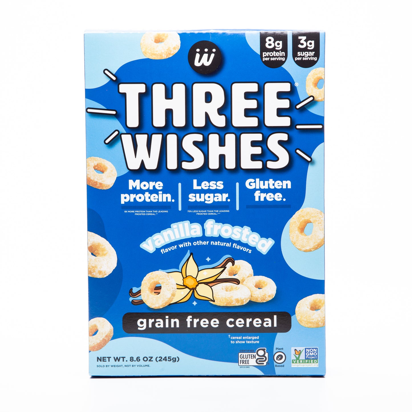 Three Wishes Frosted Vanilla Protein Cereal 245g