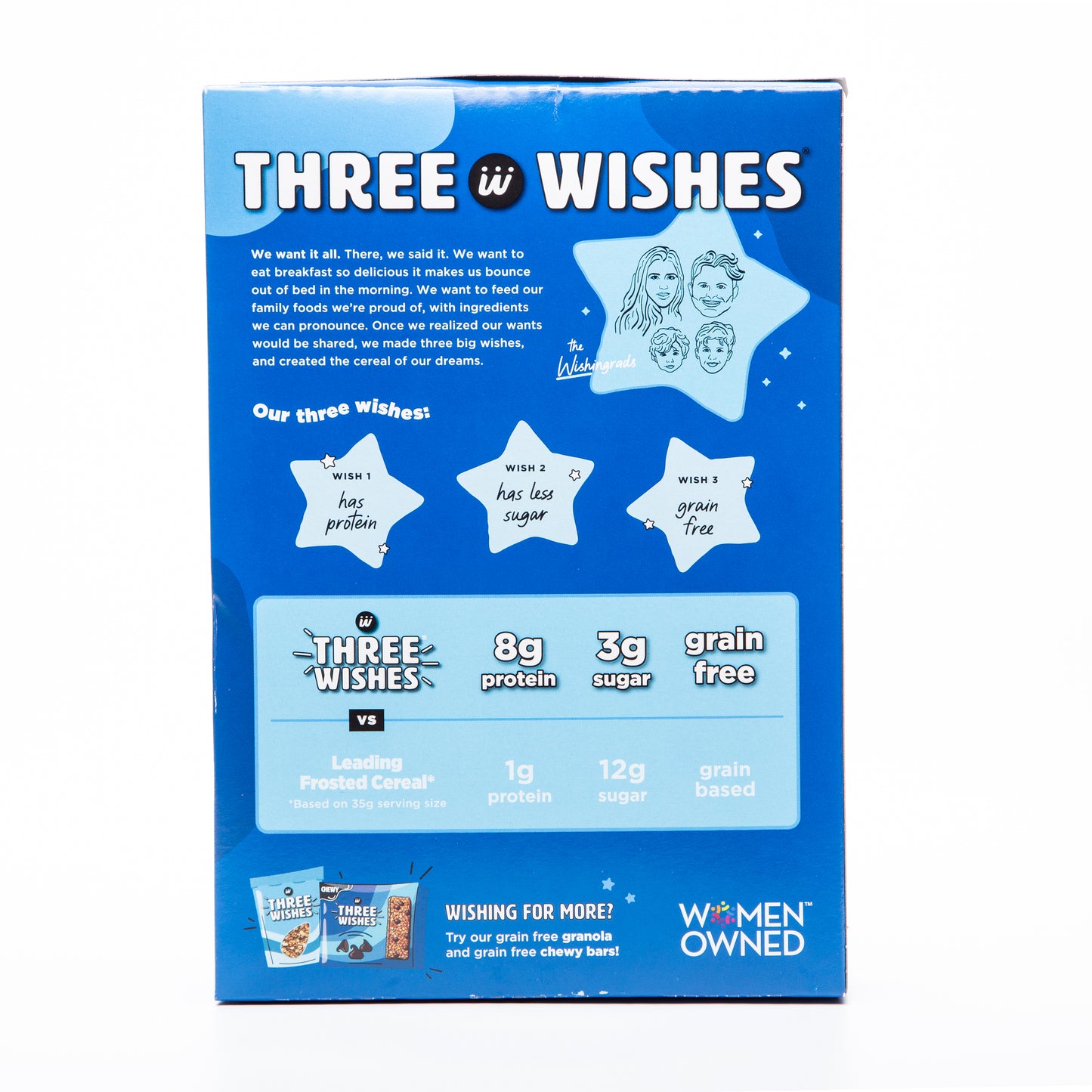 Three Wishes Frosted Vanilla Protein Cereal 245g