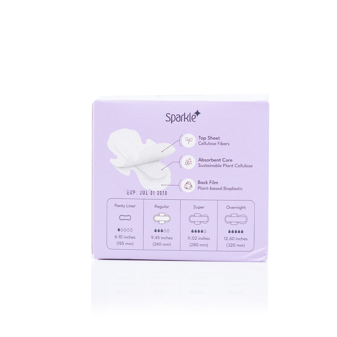 Sparkle Maxi Pads Regular 10ct