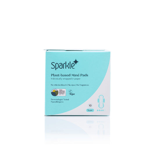 Sparkle Maxi Pads Super 10ct