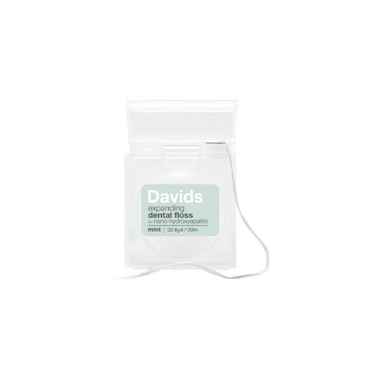 Davids Expanding Mint Dental Floss with Nano Hydroxyapatite 30m