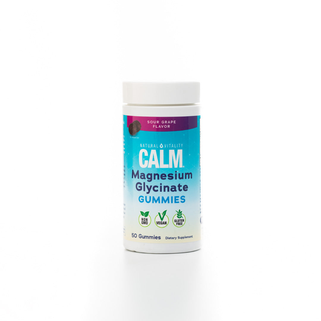 Natural Vitality Calm Magnesium Glycinate 50 Gummies