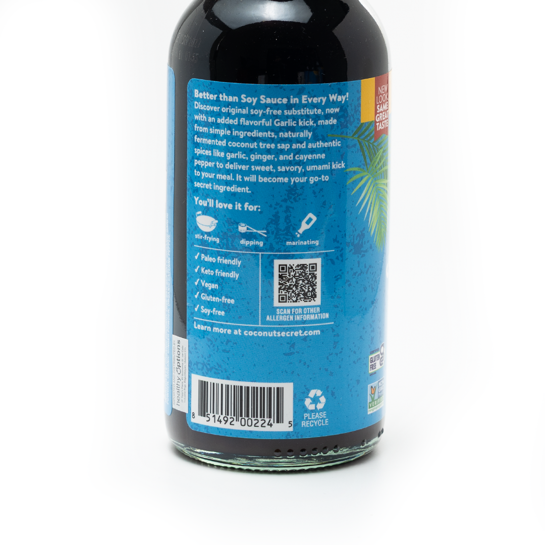 Coconut Secret Organic Coconut Aminos Garlic Sauce 296ml