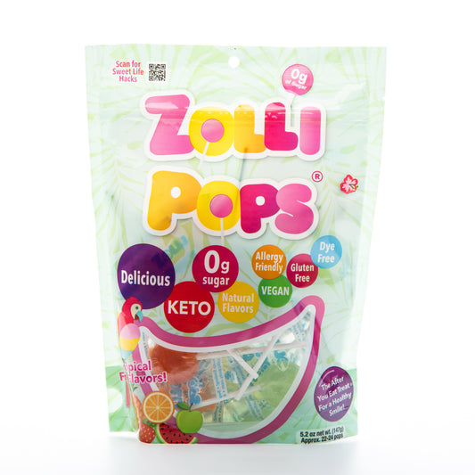 Zolli Pops Assorted Tropical Fruit Flavors 147g