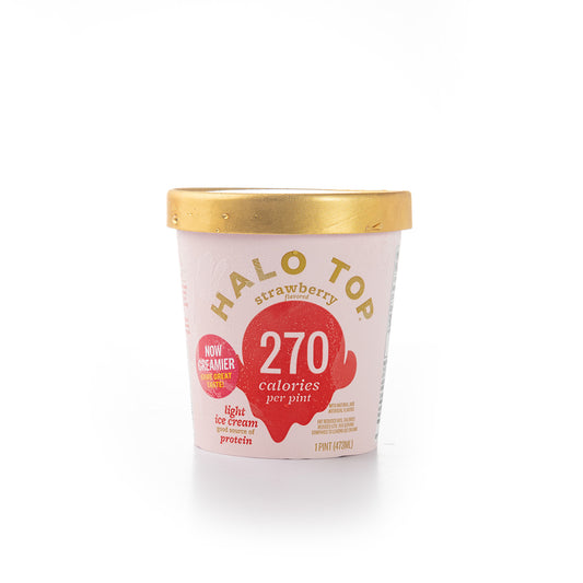 Halo Top Creamery Strawberry Light Ice Cream Pint 473ml