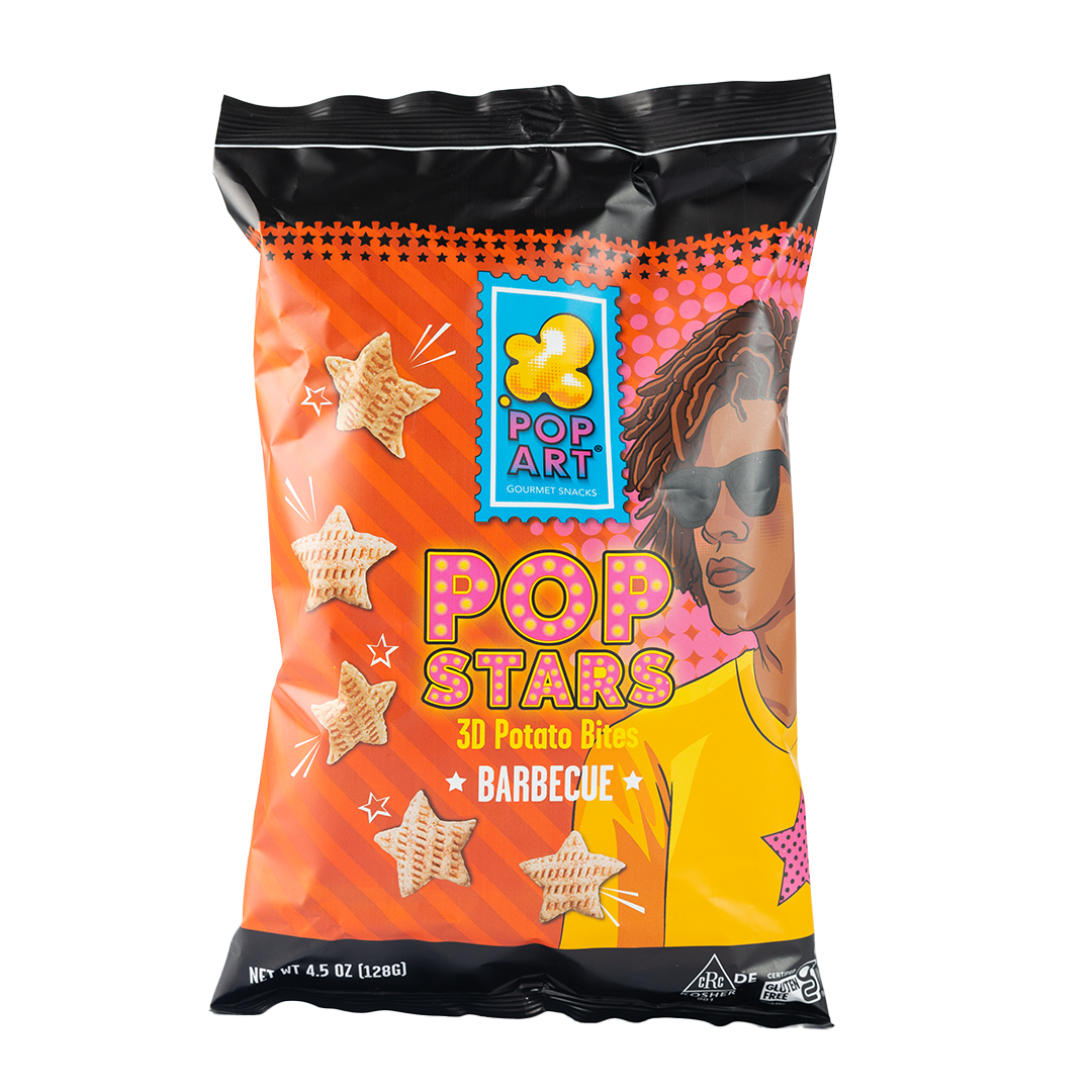 Pop Art Pop Stars Barbecue Potato Bites 128g