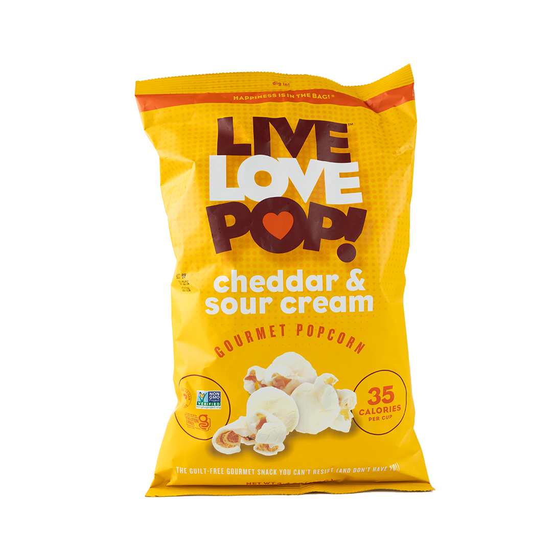 Live Love Pop Cheddar & Sour Cream Popcorn 125g