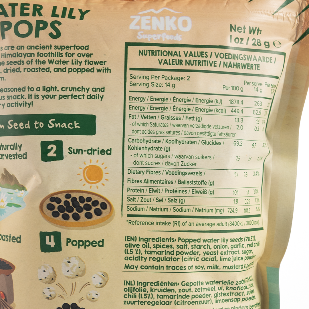 Zenko Superfoods Spicy Water Lily Pops 28g