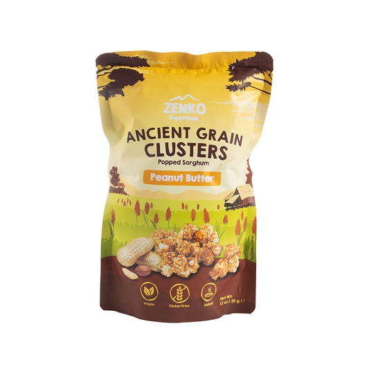 Zenko Superfoods Peanut Butter Ancient Grain Clusters 35g