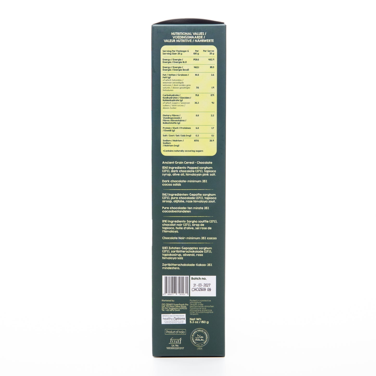 Zenko Ancient Grain Cereal Chocolate 150g