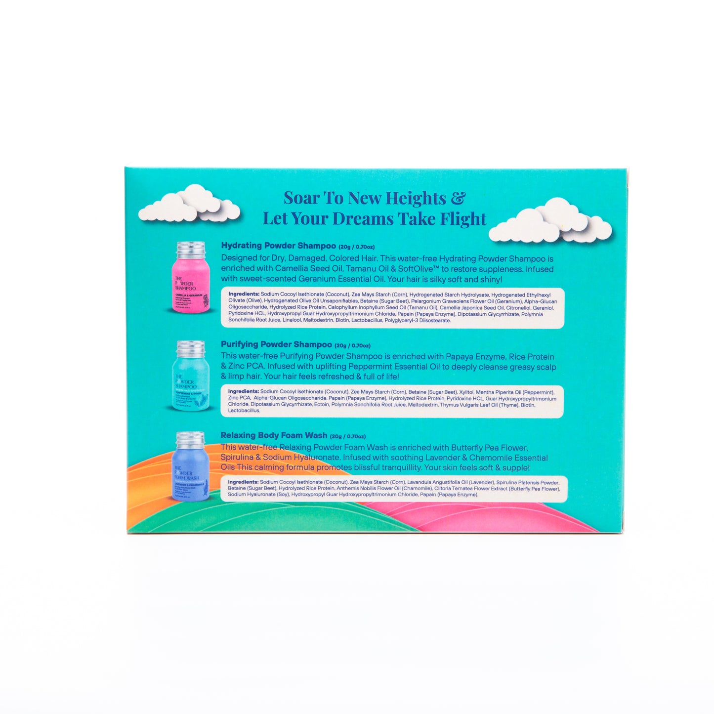 The Powder Shampoo Eco Escapades Soar to New Heights Set