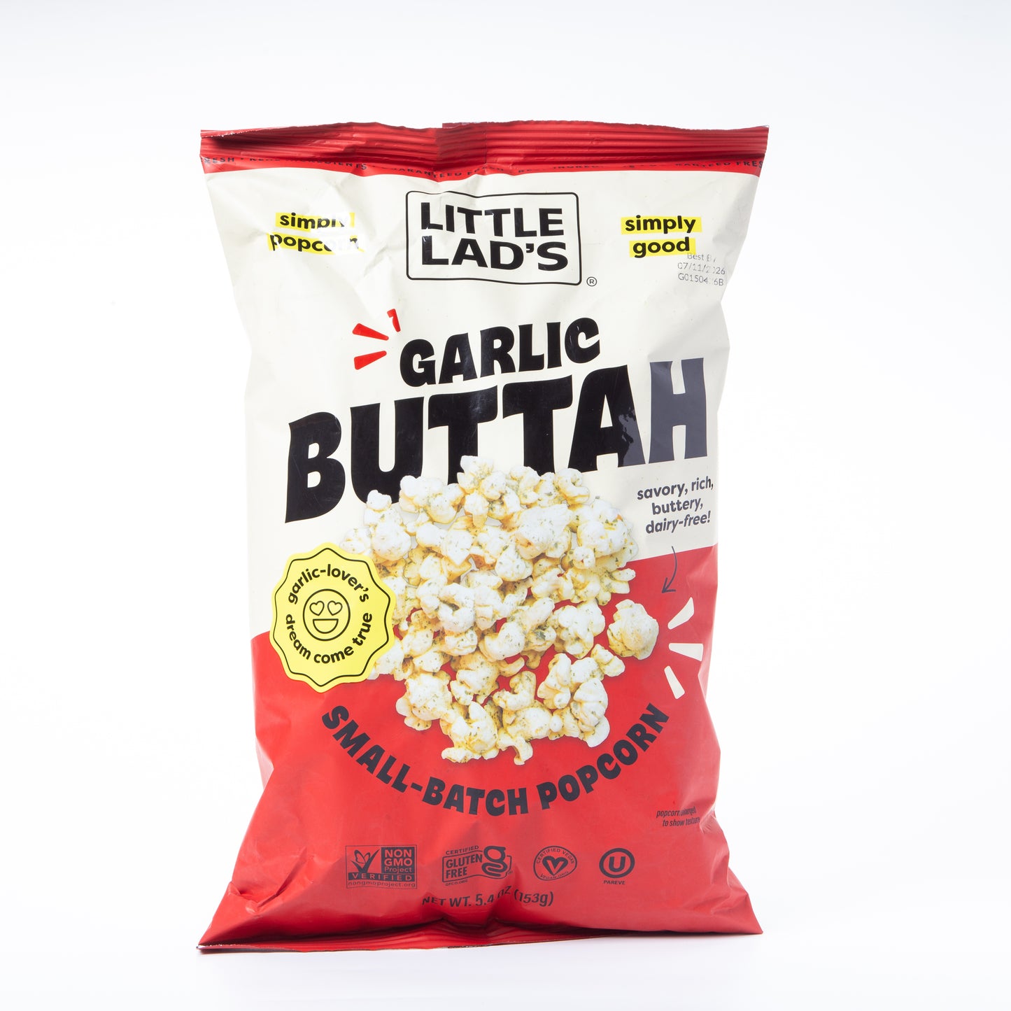 Little Lad's Garlic Buttah Popcorn 153g